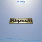 KLIPSCH emblem replacament badge logo decal sticker plate car audio aufkleber