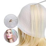 Reusable Silicone Dye Hat Cap for Hair Color Highlighting Hairdressing With Hook