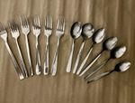 Job Lot Fork Spoon Bundle Viners,GenWare& Unmarked Stainless Steel Pieces 12x