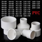 PVC Reducing Straight Connectors Socket Water Pipe Hose Reducer Coupling Adapter