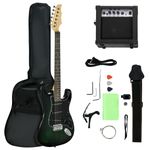 String Electric Guitar 15w 6 Amp Digital Tuner Picks Case Bag