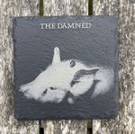 The Damned Strawberries Laser Engraved Slate Coaster