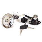 Lock Set Complete for ZS125-79 Waterproof Dashboard Ignition Key Switch Black