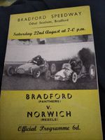 VINTAGE BRADFORD PANTHERS V NORWICH REBELS @ ODSAL 22ND AUGUST 1959