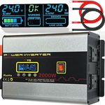 YQ Power Inverter 24V to 240V 2000W 4000W Converter for Truck Lorry Microwave