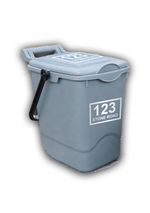 2 x Food Waste Bin House Number Stickers 140mm x 90mm – Waterproof, UV Resistant