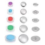 100 Sets Self Cover Button Kit 5 Size Aluminum Button with 5 Tools
