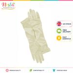 Ivory Satin Gloves Long Elegant Wedding Bridal Formal Evening Party Accessories