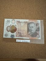King Charles 10 POUNDS £10 NOTE “Creased” BANK of ENGLAND and Protective Sleeve