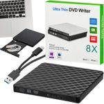 External USB CD/DVD Drive – Portable Burner/Player for Laptop and PC