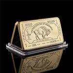 1 OZ Gold Buffalo Bullion Bar 999 Fine 24k 1 Troy Ounce