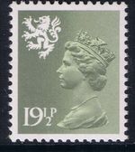GB SG S45 MNH MINT STAMP Scotland 19½p Olive-Grey Regional Machin Definitive.