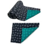 Charcoal with Grey Paw Traditional Vet Bedding Whelping Fleece Dog Puppy Pro Bed