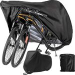 Bike Cover for 2 Bikes Heavy Duty Bicycle Cover Storage 210T Waterproof Anti UV