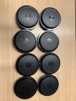 8 X LARGE BLACK CASTOR CUPS Carpet/Floor Chair/Sofa Furniture Protectors Caster