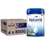 4 x 800g Aptamil Advanced 3 GUM Growing Up Baby Milk Formula For Ages 1-3