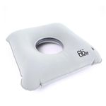 66fit™ Inflatable Square Ring Cushion 46cm - Pressure Relief Hemorrhoid Tailbone