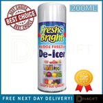 FRIDGE FREEZER DE ICER SPRAY 200ML FOR DEFROST ICE QUICKLY ANTI BACTERIAL DEICER