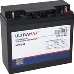 ULTRAMAX NP18-12, 12V 18AH (as 17Ah & 20Ah) SEALED LEAD RECHARGEABLE UPS BATTERY