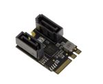 M2 Controller Card (M.2 NGFF) - 2 SATA Ports - M2 A E Key - JMB582 - PCIe 3.1