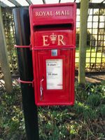 Original Royal Mail Post Box Pole Mounted MACHAN SCOTLAND