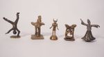 Lot Of 5 West Africa Brass Bronze Style Akan Ashanti Goldweight Figures