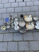 Job Lot Of Silver Plates Items, Bowls, Candlesticks, Etc