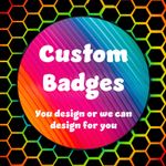 Personalised 45mm Pin Badge Custom Photo Logo Button Badge UK Made Any Design