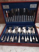 Viners Cutlery 100 Piece Canteen 8 Settings Silver Plated Classic Tudor Design