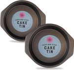 2Pack X 8 Inch Steel Cake Tin Round Mould Non-Stick Baking Pan Bakeware Sponge