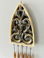 Wind Chime, Gothic Style, Ceramic and Metal, Great Condition