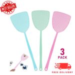 3PCS Fly Swatter Thickened Plastic Mosquito Insect Pest Control Home Kitchen UK
