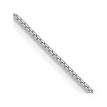 10k White Gold .9mm Box Chain - 24 in