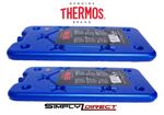 2 x Thermos Freeze Board Ice Pack Block 200g For Cool Bag Chill Box Cooler
