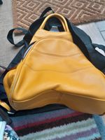Gianni Conti Leather Yellow Backpack