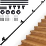 Durable 3M Carbon Steel Stair Handrail - Non-Slip Safety for Indoors & Outdoors