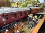2x Hornby OO Gauge BR/LMS Stanier BR Maroon Passenger Coaches Unboxed.