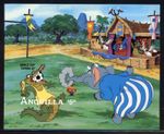 Anguilla 1982 Disney World Cup Scott# 501 RARE Imperforate Souvenir Sheet Mint