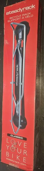 Steadyrack Bike Rack - Classic Vertical Wall Mount for Garage, Easy Lift Indoor