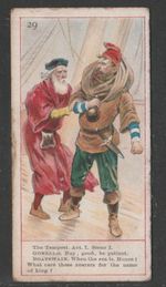 1905 Ogdens Shakespeare Series numbered The Tempest #29
