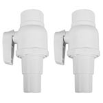 2Pcs PVC Pool Valve Ball Kit for Pool Plumbing and Filter Control