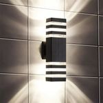 Modern LED Up Down Wall Lights Indoor/Outdoor Garden Porch Sconce Door Wall Lamp