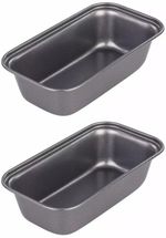 2 x Chef Aid Small Metal Mini Loaf Tin Tins Pan Non Stick 10E10310