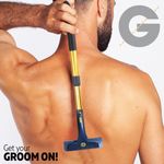 Groomarang Back In It Back & Body Hair Removal Device Easy Reach Shaver for Men