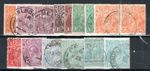 Australia 1918-23 selection of Sideheads on stockcard  SG 56-66 + 57b FU CDS