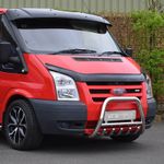 FOR FORD TRANSIT MK7 2007-2013 BONNET GUARD WIND STONE DEFLECTOR PROTECTOR BRA