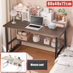 Home Office Study Desk Computer Desk Writing Desk Table Workstation & Book Shelf