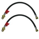 2 x LPG HOSES POL x W20 PIGTAIL GAS PIPE LP PROPANE BOTTLE CONNECTOR 500mm 0.5m