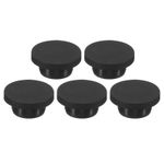 5 Pieces Silicone Rubber Hole Plug 23mm Diameter for 22mm Hole Black
