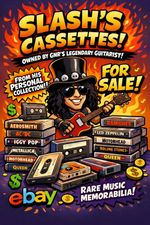 JOHNNY WINTER CASSETTE TAPE - OWNED by SLASH of GUNS N ROSES 🎸🎩